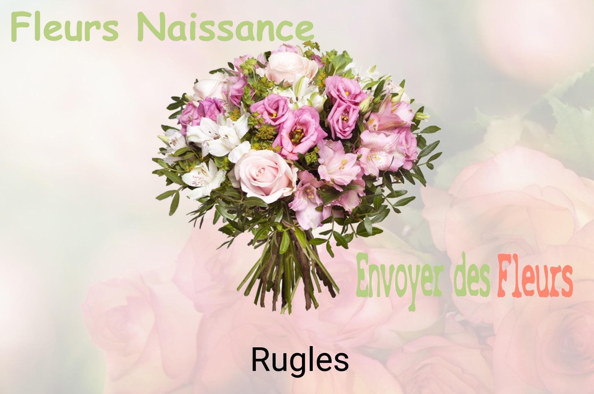 Bouquet de fleurs de naissance livré à Rugles